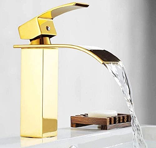 Robinet en laiton anti-éclaboussures avec effet cascade pour évier et toilettes