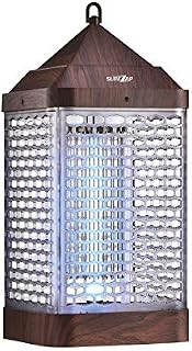 SUREZAP, 6W 2000V Indoor Electric Bug and Fly Zapper, Wooden Brown, Effective Bugs, Fruit Flies, Mosquitoes, Moths and Other Flying Insects