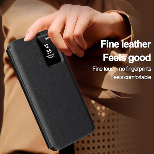 Image of for Samsung Galaxy S24 Ultra with Smart Small Screen View, S-View Wallet Phone Case, for Samsung S24 Ultra Case Smart Window Cover, Smart Flip Leather Protective Cover for Samsung S24 Ultra 5G Case