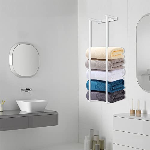 Towel Racks For Bathroom Wall Mounted,Stainless Steel Bath Towel Holder Wall Towel Rack For Rolled Towels,Bathroom Towel Storage, Mounted Towel Rack Holder,Brushed Gold-Bathroom Organizer,Holds Robes #TOP25