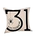 Gotd Halloween Pillows Cover Decorations Decor Halloween Throw Pillow Case Sofa Waist Throw Cushion Cover Home Decor Square 45 x 45cm 18 x 18inch (Style A)