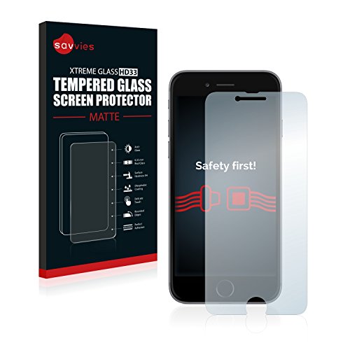 savvies Protector Cristal Mate Compatible con iPhone 6 / 6S - Dureza 9H, Antireflejos