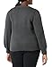 Amazon Essentials Women's Soft Touch Pleated Shoulder Crewneck Sweater, Charcoal Heather, X-Large