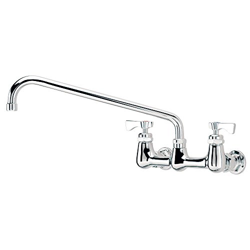 Krowne 14-814L Low Lead Faucet Splash Mount, 8" Centers, 14" Swing Nozzle, Nsf Gray #TOP9