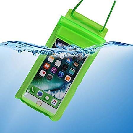 Shifra® Multipurpose Transparent Waterproof Plastic Mobile Pouch PVC Rain Protection Mobile Case Ideal for All Phones up to 7 Inches - Multicolor (Pack of 1) 2