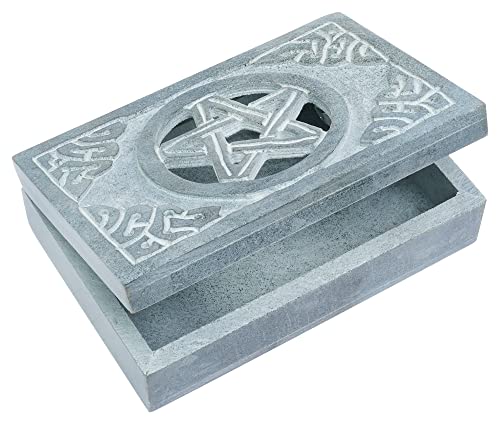 Crocon Grey Marble Jewelry Box For Women Table Decor Handmade Organizer Trinket Box Stone Jewelry Box Best Gift Set For Women Girls Mother Size : 6X4 Inch #TOP5