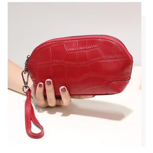 Women's Coin Purses Money Clips Genuine Leather Wallets Business Handbags Evening Bags (Gray)2