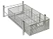 Produktbild Amtido Mesh Schrankkorb Organizer  Metall Storage Schublade  Schieberegal mit Trennfächern für Gewürze, Dusche, Speisekammer-Zubehör  Küche, Badezimmer, Unterspüle, Garage, Regal  Silber M silber