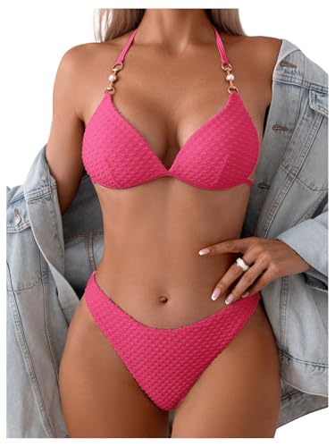 GORGLITTER Bikini Damen Set Mit Ketten...