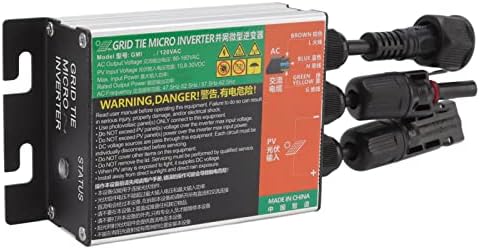 180W MPPT Grid Tie Micro Inverter for 12V Solar Panel, Home Use Solar Power System DC to AC Micro Inverter Solar Micro Inversor (GMI-150L-AC110V)