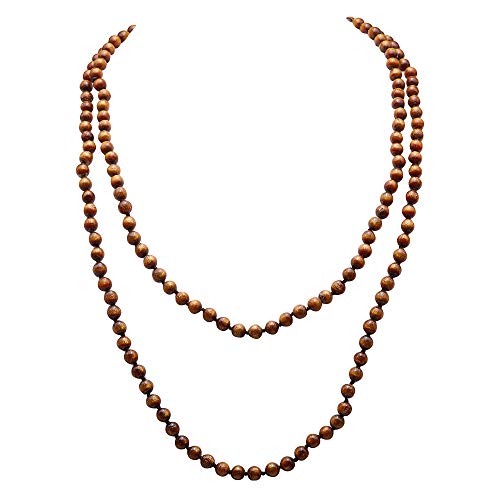 JYX - Collar largo de cuentas de coral Cover