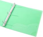 Filexec 3 Ring Binder, 1.5 Inch Capacity, Frosted, Letter Size, Pack of 6, Blueberry, Strawberry, Grape, Lemon, Lime, Tangerine (50160-6493)