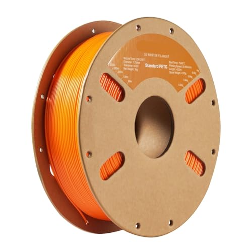 Filamento PETG ERYONE 1kg Naranja Material Impresora 3D Bobina 1.75mm