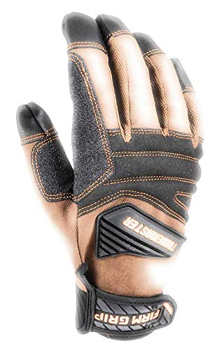 Image of Firm Grip Trademaster Size Large Duck Canvas Gloves tan Touchscreen Compatible