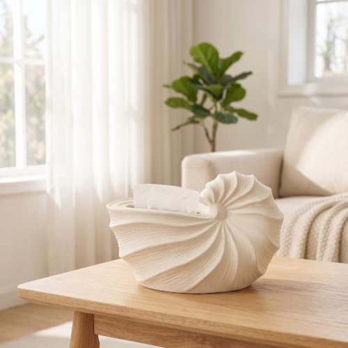 Caja de pañuelos resistente con relieve decorativo para dormitorio 5