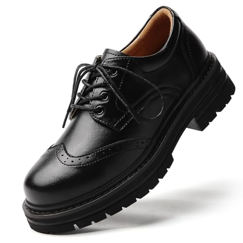 Oxford Shoes for Women Women’s Oxford Shoes Platform Classic Lace Up Loafers Comfortable Dress Business Casual Work Office Oxfords Shoe for Ladies