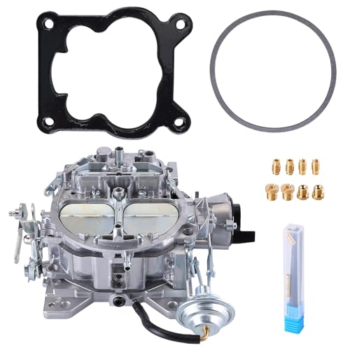 Vorally 4 Barrel Carburetor Carb for 305-350 Engines Electric Choke 650 CFM 4 BBL Carburetor Compatible with 1982-1985 Chevy GM for Rochester Quadrajet Carb 4-Barrel Carburetor for 305-5.0L 350-5.7L