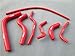 MONROE RACING Silicone Radiator Heater Hose for SUZUKI SAMURAI 1986-1995 87 88 89 90 91 92 93 94 (RED)