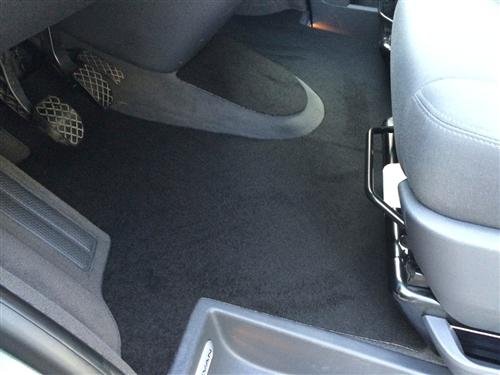 Autix Zerbino Nero Per VW Bus T5/T6 Con 2 Sedili Singoli In Cabina, In Velour Antiscivolo, Taglio Su Misura - 4
