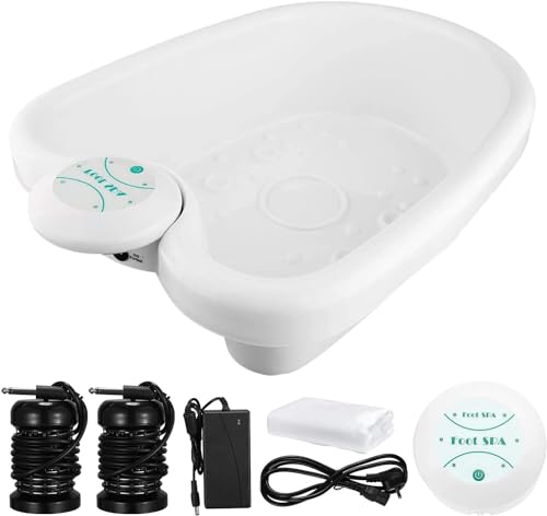 Hlieeosfcn Ionic Ion Detox Foot Bath All in One Negative Ion Detox Foot Massage Bath Machine Cell Cleanse for Family Individual Beauty Club and spa Club