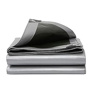 PLMOKN Externe waterdichte handdoek -UV Winter Antivriesbescherming Cover voor Pool Polyethyleen Occhello Metallic Outdoor Pergola, 17 Afmetingen (Kleur: Zilver, Grootte: 3x5m)