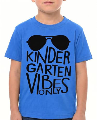 Image of Unique Baby Boys Kindergarten Vibes Only Back to School T Shirt