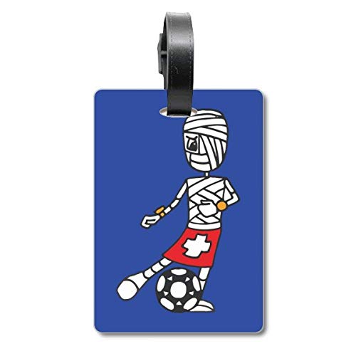Étiquette de sac football dessin animé pour éviter la perte des affaires de sport