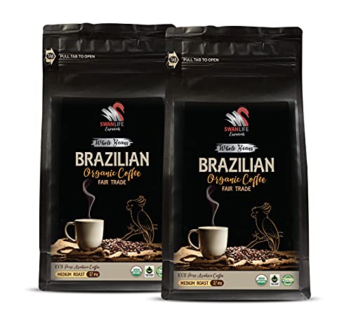 Café orgánico en grano 12 oz, tostado medio, pack 2 bolsas miniatura 1