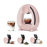 HAILASRE 3 in 1 Single Serve Coffee Maker for K Cup, Ground and Tea Leaves, Mini K Cup Coffee Brewer with One Button Operation, 4-8 oz Brew Sizes,Compact for Small Spaces-Glass not included