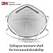 3M Particulate Respirator 8247, Pack of 20, R95, NIOSH APPROVED, Nuisance Level Organic Vapor Relief, Braided Comfort Strap, Carbon Filter Material, Disposable General Purpose for Dust