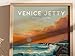 Swell Scenes Venice Jetty Florida Surf Spot Wall Art 24x36 in/Black Floating Frame Canvas
