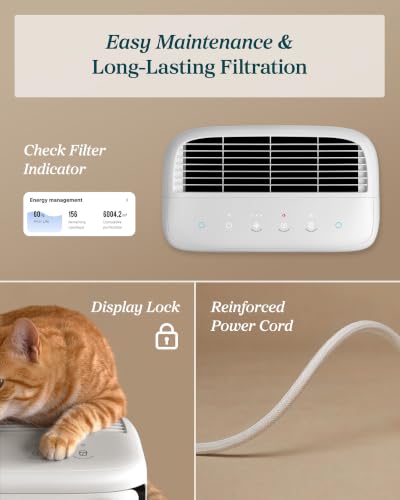 LEVOIT Smart Pet Air Purifier for Home Pets Large Room, Vital Pet Pro,White | Auto-Clean Pre-Filter, Dual Sensors for Floating Pet Hair, Allergens, High-Carbon Filter for Dander, Odor, Remote APP Control - image 9