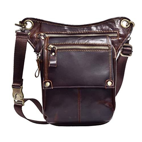 Bolsa De Piel Para Piernas, Para Hombre, Mujer, Motocicleta, Ciclismo, Multiusos, Muslo, Cintura, Riñonera, Bolsa De Viaje, Senderismo, Deportes De Acampada Café Bolsa De Piel Para Piernas, Para Hombre, Mujer, Motocicleta, Ciclismo, Multiusos, Muslo, Cintura, Riñonera, Bolsa De Viaje, Senderismo, Deportes De Acampada Café