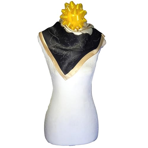 NEW Genuine 100% Mulberry Satin Silk Scarf 26"x26" Medium Square Shawl Wrap3