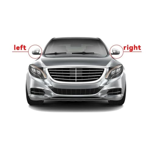 Couvercle rétroviseur extérieur noir brillant pour E60 E61 2004-2008
