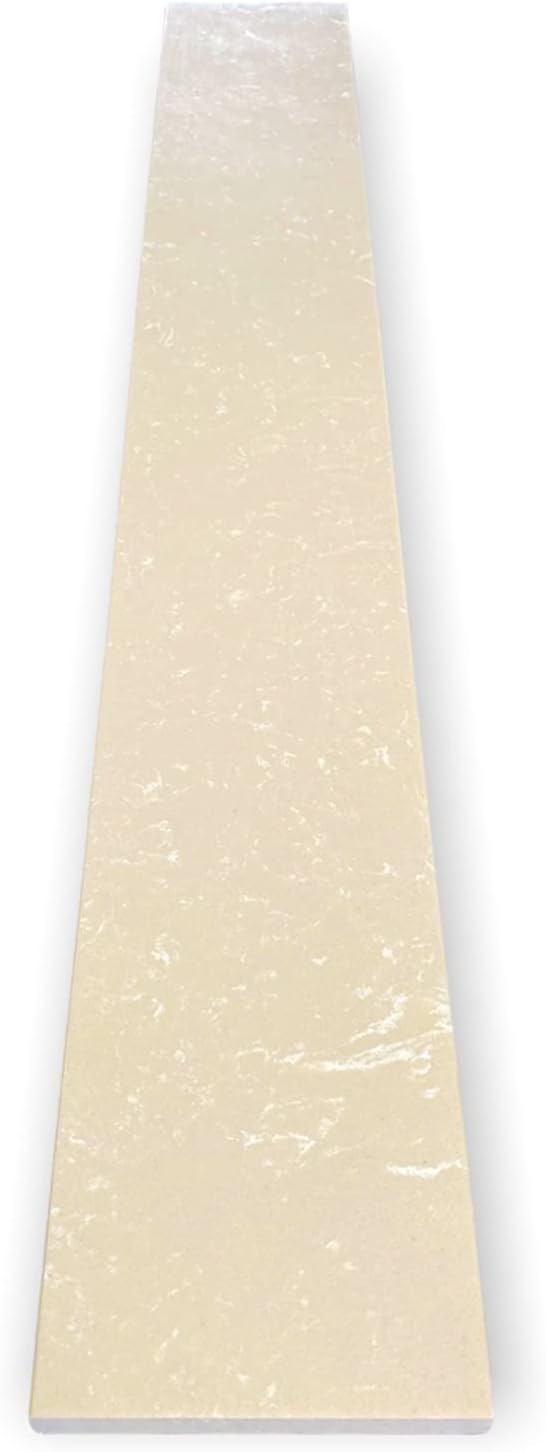 Tenedos Crema Marfil Engineered Marble Door Floor Threshold Saddle Polished, for Shower Curb, Bathroom Vanity Backsplash, Window Sill, Maintenance Free, Stain Resistant - (6" x 36")