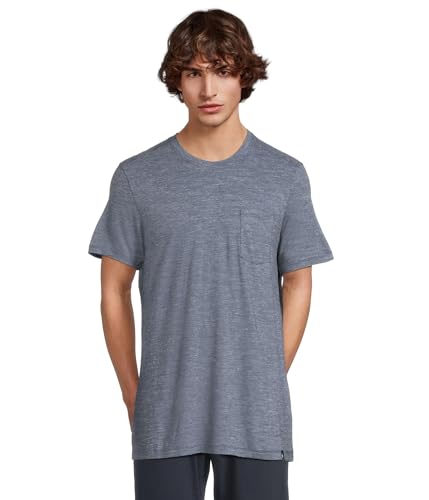 Smartwool Merino Hemp Blend Short Sleeve Pocket Tee - Men's Nightfall Blue Heather Large