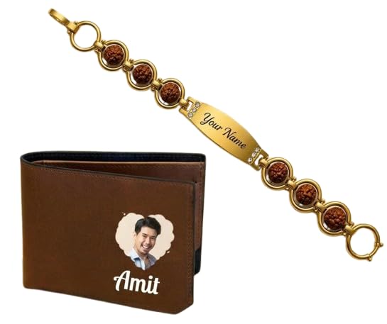 Handcrafted Personalized Name Rakhi & Custom Picture Keychain Combo – Protective Evil Eye Rakhi Gift for Brother on Raksha Bandhan-image-10