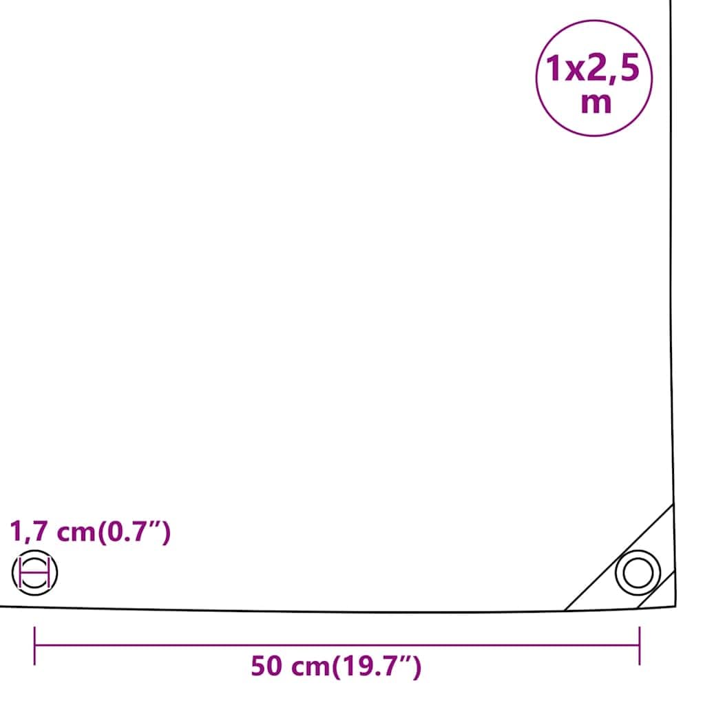 Abdeckplane Schwarz Canvas mit PVC-Beschichtung 1 x 2,5 m 650 g/m² wetterfest reißfest UV-beständig mit Ösen für Garten Möbel Auto Boot Camping Schutz