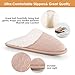 LOKIMSI Women's Knit Winter Slippers Warm and Comfortable Faux-fur Lining with Memory Foam Cushioning Silent, Slip-resistant Rubber Sole Versatile Indoor/Outdoor Home Footwear