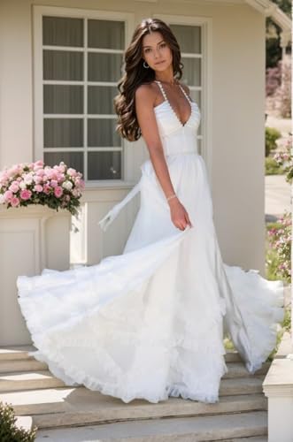 Floral Printed Chiffon Prom Dress for Carmen 2025 Long V Neck Floor Length Photoshoot Dress with Side Slit Ruched2