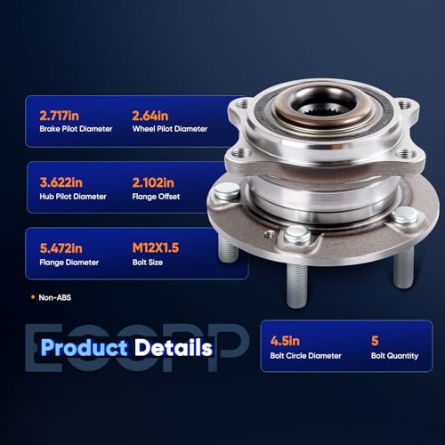 Image of ECCPP Rear Wheel Hub excellent quality for 2007-2009 Hyundai 513256 x2