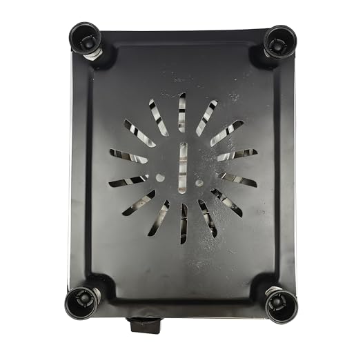 Image of Electric Single Burner Hot Plate, Portable Coil Cooking Heater with Temperature Control, Silver