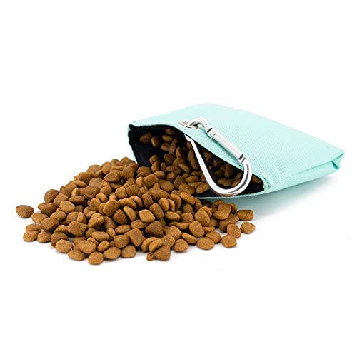 COOWONE Leckerli-Tasche mit magnetischer Öffnung für Hündchen-Leckerli-Snack-Taschen Hundeleckerli-Trägerhalter mit Clip (blau)