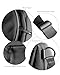 Crescent Bag for Women and Men, Fashion Medium Nylon Folding Crescent Moon Bag Single Shoulder Bag with Adjustable Strap (Black Grey)