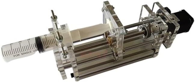 SURRYN Precision Benchtop Syringe Pump Lab Micro Pump Syringe Propeller Glue Dispenser Sampling Pump with Latest Controller(Gray), 1, 1005005841347682