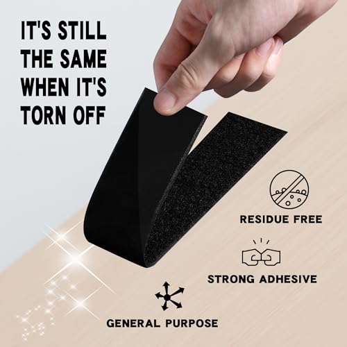 SATONE Pedalboard Mounting Tape Hook and Loop Strips with Adhesive