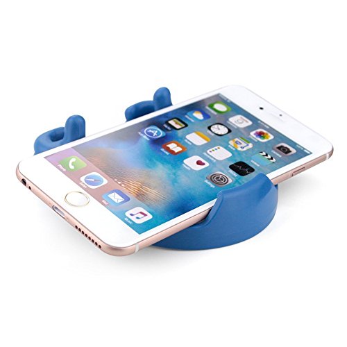 Image of Mabron Luxurious 5 Year Warranty Thumb Phone Holder Stand for Mobile & Tablet, Adjustable Flexible TPU Desktop Stand, Cute OK Thumb Phone Bracket for Smartphones Kindle Portable Anti-Slip Holder