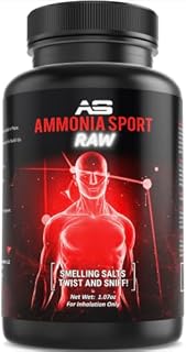 Smelling Salts For Athletes - Raw - Splash & Sniff! Non-Activated Salt with Hundreds of Uses Per Bottle - Powerlifting Ammonia Inhalant - Rush, Alert Supplement - Inhalants For Fainting - AmmoniaSport