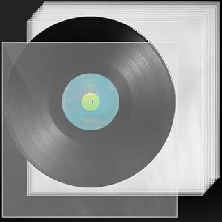 50 PCS Pochette Disque Vinyle Transparente 32.5 * 32.5cm Pochettes Standard Disque Vinyle Anti-Statique Pochette Disque CD Pochettes Intérieure Disque Vinyle Plastique Protection Disque Vinyle - Les Beatles, Paul McCartney, John Lennon, RIngo Starr, George Harrison